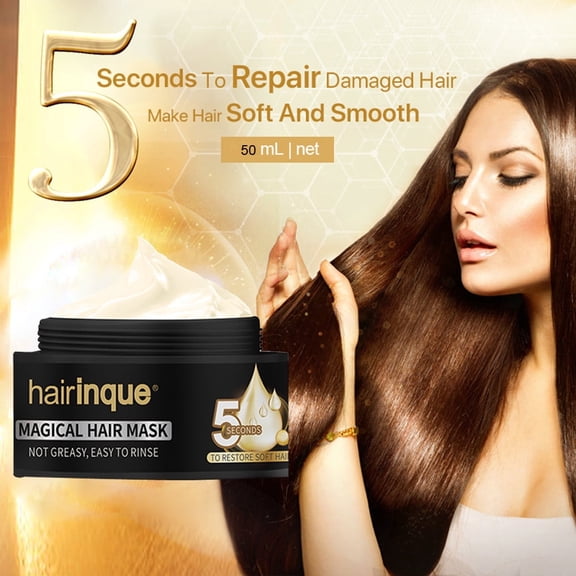 Deep Repair Hair Mask / Nutritious Smoothing Conditioner - Frizz Control & Perm/Dye Repair - Hair Hair Magical Seconds Keratin Repairs Hair 5 Damage Hair Care, 2 Hair Masks, Easter Makeup Organizers