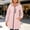 Pink, variant on QUNYINEY Zip up Plus Size Womens Rain Jackets Lightweight Waterproof Hooded Raincoats Windbreaker Solid Color Long Sleeve Coat for Women