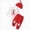 A171-Red, variant on 0-3 Months Baby Boy Christmas Outfit Long Sleeve Romper Overall Pants Hat 3Pcs Fall Winter Clothes Set 3 6 9 12 18 Months Toddler Boys Clothes,Red