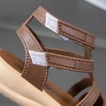 thumbnail image 5 of Xfvqtps Kids Boys Girls Gladiator Sandals Open Toe Hook and Loop Straps Thick Soft Sole Flats Summer Shoes, 5 of 8