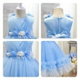 thumbnail image 5 of NAISIBABY Girls Princess Dress, Sleeveless Floral Lace Sequin Mesh Wedding Birthday Pageant Dress Blue 5T, 5 of 5