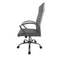 thumbnail image 4 of Furniture of America Damse Faux Leather Large Adjustable Office Chair in Gray, 4 of 9