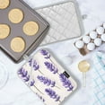 thumbnail image 5 of Yayeee Pot Holders Kitchen Heat Resistant with Pocket 7"x9.8" Cotton Oven Cooking Hot Pads, Lavender Pattern, 5 of 7