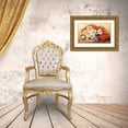 thumbnail image 3 of Dvoretskiy, Petrovich 24x16 Gold Ornate Wood Framed with Double Matting Museum Art Print Titled - RED WHITE ROSES, 3 of 4