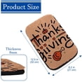 thumbnail image 4 of Thanksgiving Soft Comfortable Furry Printed Car Armrest Mat Cover Accessories Pad 12.5x8.2 Inch, 4 of 6