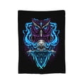 thumbnail image 7 of DouZhe Ultra-Soft Micro Fleece Lightweight Flannel Bed Blanket, Cartoon Owl with Skull Print Cozy Warm Throw Blankets, 50"x40", 7 of 7