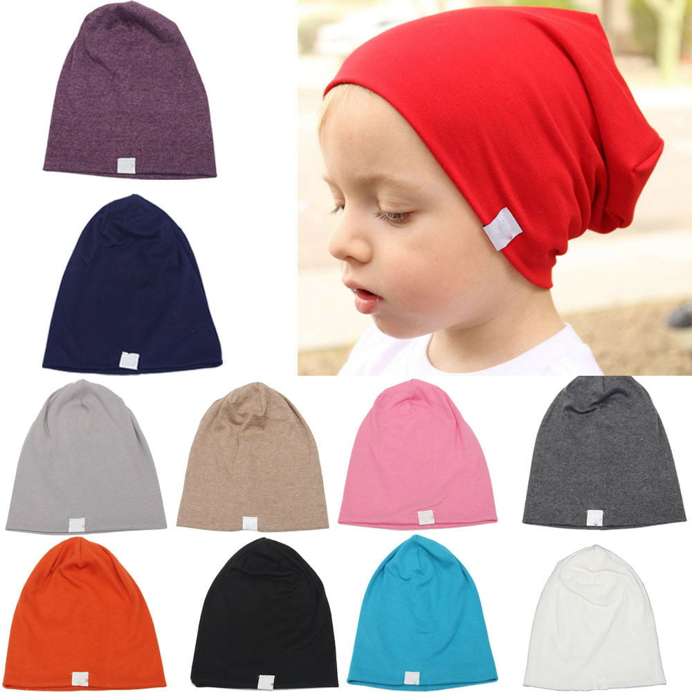 Newborn Baby Boys Girls Beanie Knotted Cotton Hats Soft Cap Toddle Infant Hat 