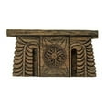 thumbnail image 2 of 20 x 4.5 x 8" Antique Carved 3 Pillar Candle Holder 1E, 2 of 5