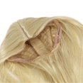 thumbnail image 3 of Long Straight Wigs Heat Resistant Middle Center Part High Density Long Full Hair Wigs with Internal Mesh Net for Cosplay Parties Gold, 3 of 4