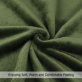 thumbnail image 5 of Unique Bargains Flannel Fleece Blanket Soft Wide Hemmed 30"x40" Fern Green, 5 of 8
