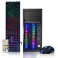 thumbnail image 1 of Gaming PC HP Desktop RGB Computer Intel Quad I5 up to 3.6GHz + GeForce GTX 1660 Ti 6G GDDR6, 16GB RAM, 128G SSD + 2TB, RGB Keyboard & Mouse, WiFi & Bluetooth, DVD, Win 10 Pro Used Grade A, 1 of 7