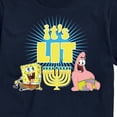 thumbnail image 3 of SpongeBob SquarePants - It's Lit Hanukkah Spongebob and Patrick - Men's Short Sleeve Graphic T-Shirt, 3 of 6