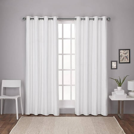 Exclusive Home Curtains 2 Pack London Textured Linen Thermal Grommet Top Curtain (Best Thermal Curtains For Winter)