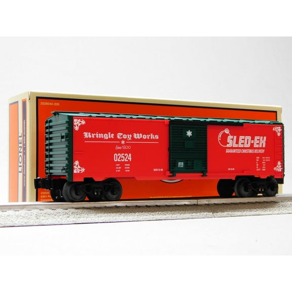 LIONEL SLED-EX BOXCAR - KRINGLE TOY WORKS O GAUGE TRAIN CAR 2528740