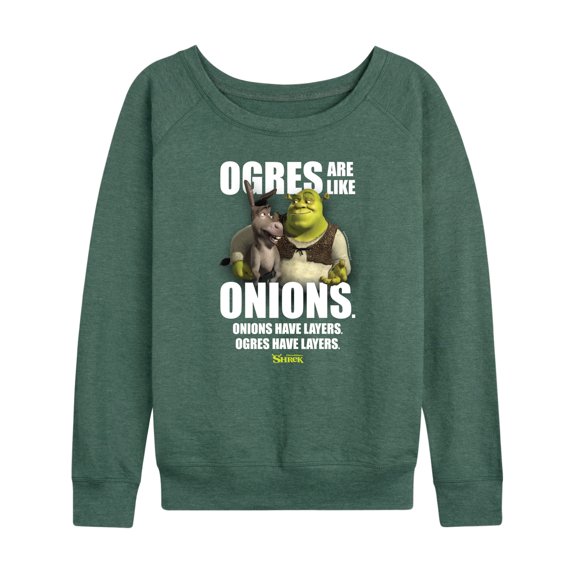 Shrek - Ogres Are Like Onions - Women's Lightweight French Terry Long Sleeve Shirt