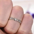 thumbnail image 3 of 0.25 Carat Antique Style Moissanite Diamond Wedding Ring on 10k White Gold, 3 of 5