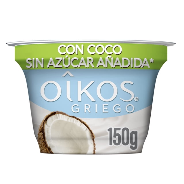 Yogurt griego Oikos sin azúcar añadida deslactosado coco 150 g