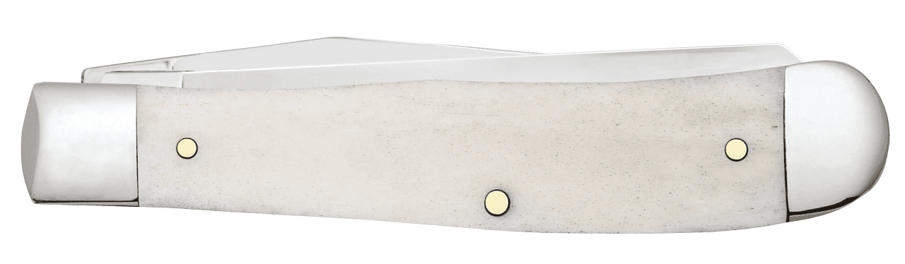 Case Trapper Sportsman Deer Series Pocket Knife 3.27" Clip/Spey Tru-Sharp Stainless Blade Bone Handle Natural