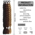 thumbnail image 3 of Women's Ponytail Wig 24" - Clip-On Hair Extensions, Soft Synthetic Tail, Straight Wrap Around, Heat Resistant, Easy Styling, Halloween, Christmas, Thanksgiving, Party, Daily Use Makeup Organizers, 3 of 9