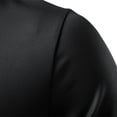 thumbnail image 6 of BUWTTED Men's Solid Color Short Sleeve Shirts Summer Golf Sport Polo Shirts Casual Beach Vacation Relaxed Tops Black L, 6 of 8