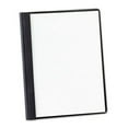 thumbnail image 2 of Linen Finish Report Cover Tang Clip, Letter, 1/2" Capacity, Clear/Black, 5/Pack, 2 of 2
