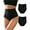 2Pack B, variant on Finetoo 4 Pack High Waisted Underwear for Women Tummy Control Panties High Rise Body Shaper Brief Nylon Seamless Bikini Panty for Ladies S-XL