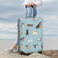 thumbnail image 3 of Lsque Dog Pets Printed Luggage Cover, Travel Luggage Protector,Scratch and Dirt Resistant, Fits 18-32 Inch Luggage - Medium, 3 of 9