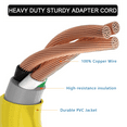 thumbnail image 4 of BALoFI 1.5FT Cable Adaptador para Secadora 30A NEMA 14-30P, 6-20/15R 5-20/15R Tipo T, 240V STW 10 AWG de Alta Resistencia para Cargadores EV y Sitios de Trabajo (Negro), 4 of 7