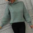 thumbnail image 2 of Pull d'Hiver Décontracté pour Femmes Manches Longues Chaud Doux, 2 of 3