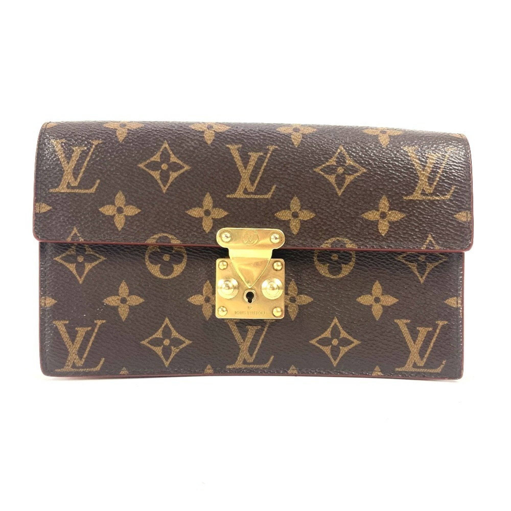 Pre-Owned LOUIS VUITTON M68550 Monogram S Lock Belt Pouch GM 