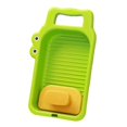 thumbnail image 1 of DOLITY Mini Washing Board Washboard Basin for Kids Training Small Delicate Articles Green, 1 of 9