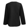 thumbnail image 3 of Aayomet Womens Long Sleeve Tee Shirt Women's Long Sleeve Pullovers Cowl Neck Tunic Shirt Casual Sweatshirt Tops,Black S, 3 of 4
