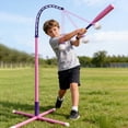 thumbnail image 1 of YWIYIUD 1 Set Practical and Durable Baseball Batting Set Includes 22.05x47.24inch Adjustable Tee BallStand Automatic BallLauncher and Baseball Suitable for Teens Birthday and Sports Gifts, 1 of 4