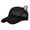 Black, variant on Sun Hats For Women Cute Polyester Mesh Knitted Baseball Cap Breathable Adjustable For Summer Outdoor Casual Fashion Hat Beach Hat