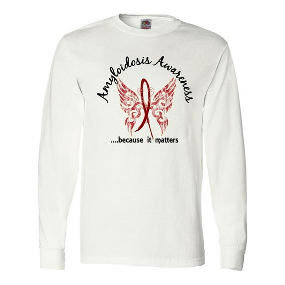 Inktastic Amyloidosis Butterfly 6.1 Long Sleeve T-Shirt
