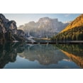 thumbnail image 2 of Podt, Martin 24x17 White Modern Wood Framed Museum Art Print Titled - Mountain Reflections, 2 of 4