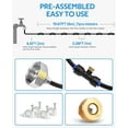 thumbnail image 6 of GooingTop Misters for Outside Patio - 26FT((8M) Misting Cooling System with 8 Brass Mist Nozzles and 3/4" Adapter,Outdoor Mister for Patio Backyard Garden Greenhouse Trampoline Sprinkler, 6 of 7