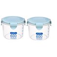 thumbnail image 2 of Advancent Latas selladas transparentes para cocina, cajas de almacenamiento de granos de plástico, latas para alimentos Organizadores de utensilios de cocina azul S, 2 of 6