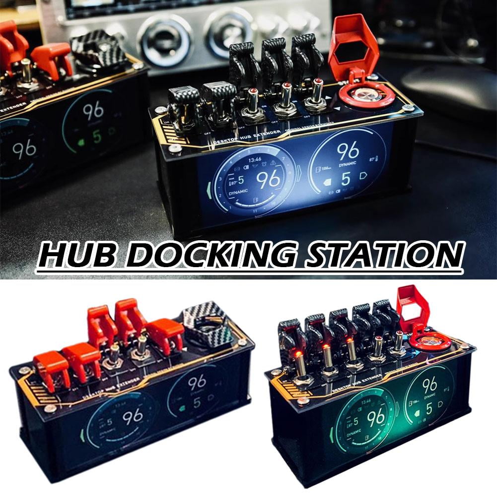 Retro USB Strip Original Switches Cool USB Charging Hub for Desktop Use and Gadget Charging