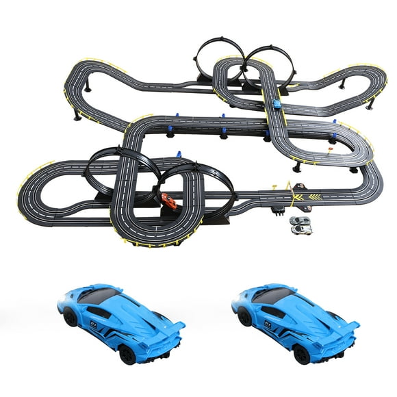 Cheers Electric Slot Car Race Track Set for Kids, Electric Remote Control Track Car High Speed Showdown,Gifts Toys for Boys Girls Ages 8-10