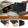 thumbnail image 4 of Valet Tray Catchall for Men, 10.23"x 7.48"x 1.77" PU Leather Organizer for Nightstand, Desk or Entryway, Keys, Wallet & Watch, Black, 4 of 10