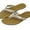 2522 Gold, variant on StarBay Women's Stylish Triple Strap Sandal Flats, Thong Flip Flop