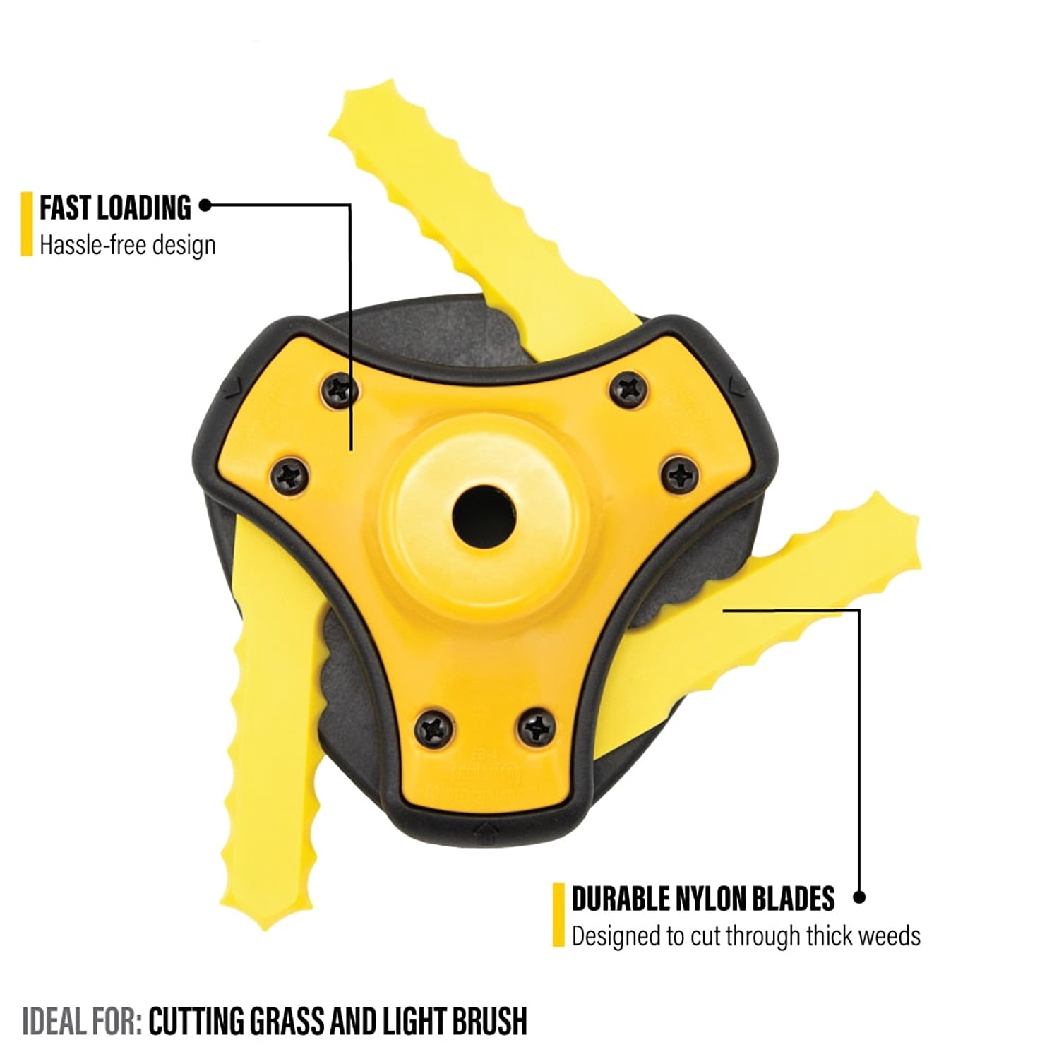 SHAKESPEARE Push-N-Load Universal Fit 3-Blade Trimmer Head (1 Count)