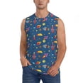 thumbnail image 1 of Balery Cosmos Rockets Camisetas sin mangas para hombre, absorbe la humedad y protege contra el mal olor.-XX-Large, 1 of 7