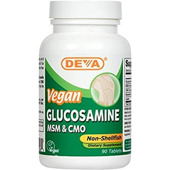 Deva Vegan Glucosamine MSM & Chondroitin, 90 Tablets