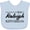 Blue, variant on Inktastic From Raleigh North Carolina in Black Distressed Text Boys or Girls Baby Bib