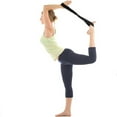 thumbnail image 3 of Exercise Yoga Tension Band Unlimited Stretch Band Gym Rope Fitness Waist Leg Yoga Stretch Strap Yoga Strap Belt Black, 3 of 7