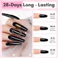 thumbnail image 2 of Set de gel de uñas Poly Makartt, 2 colores, 50 ml, transparente, blanco y negro, 2 of 8