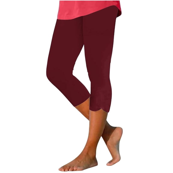 Capri Pants for Women Casual Spring Workout Leggings Stretch Knee Length Cropped Pant High Waisted Yoga Capris Ladies Comfy Plus Size Trendy Outfits Lightweight Cute Fashion Dressy Clothes