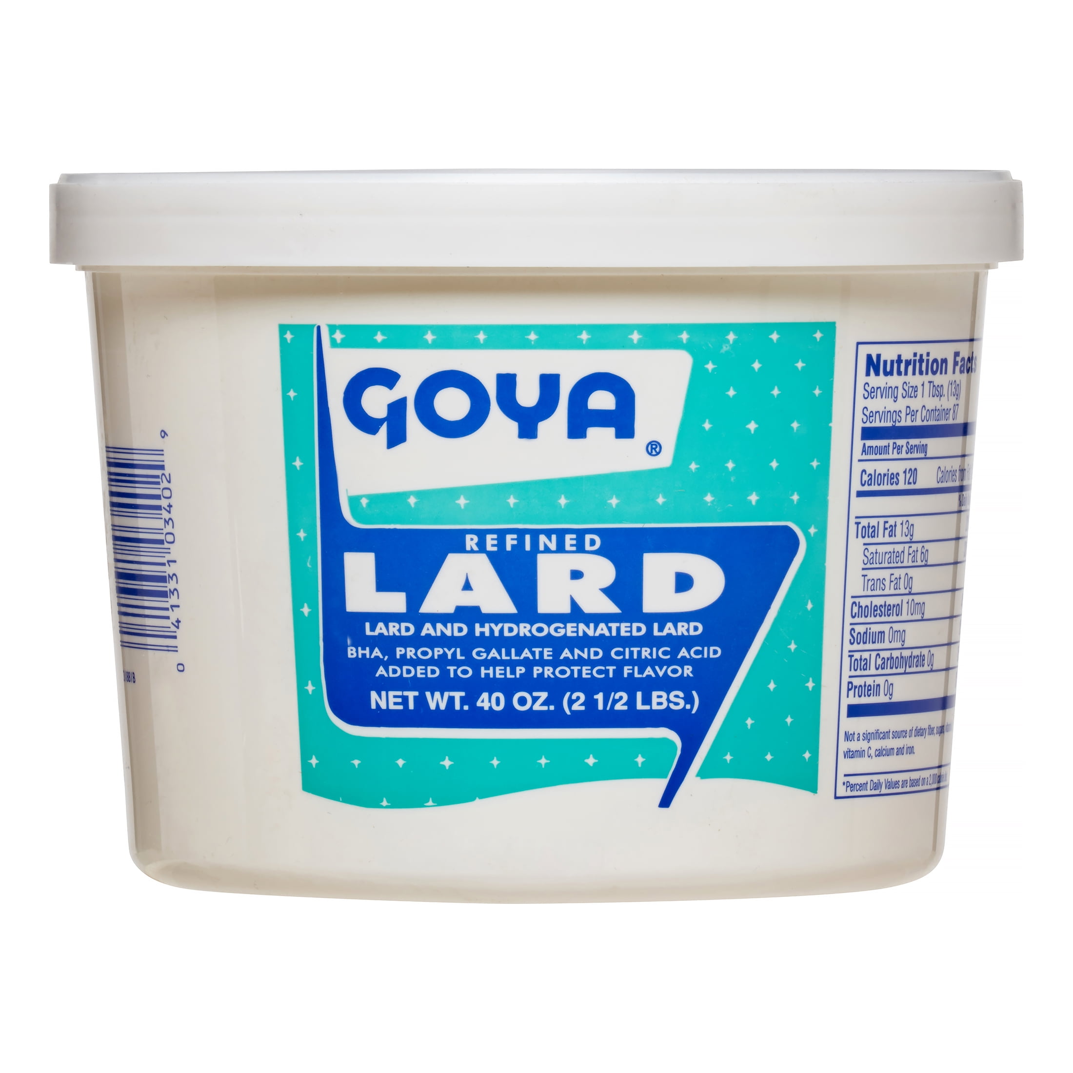 Goya Manteca Lard, 40 Oz